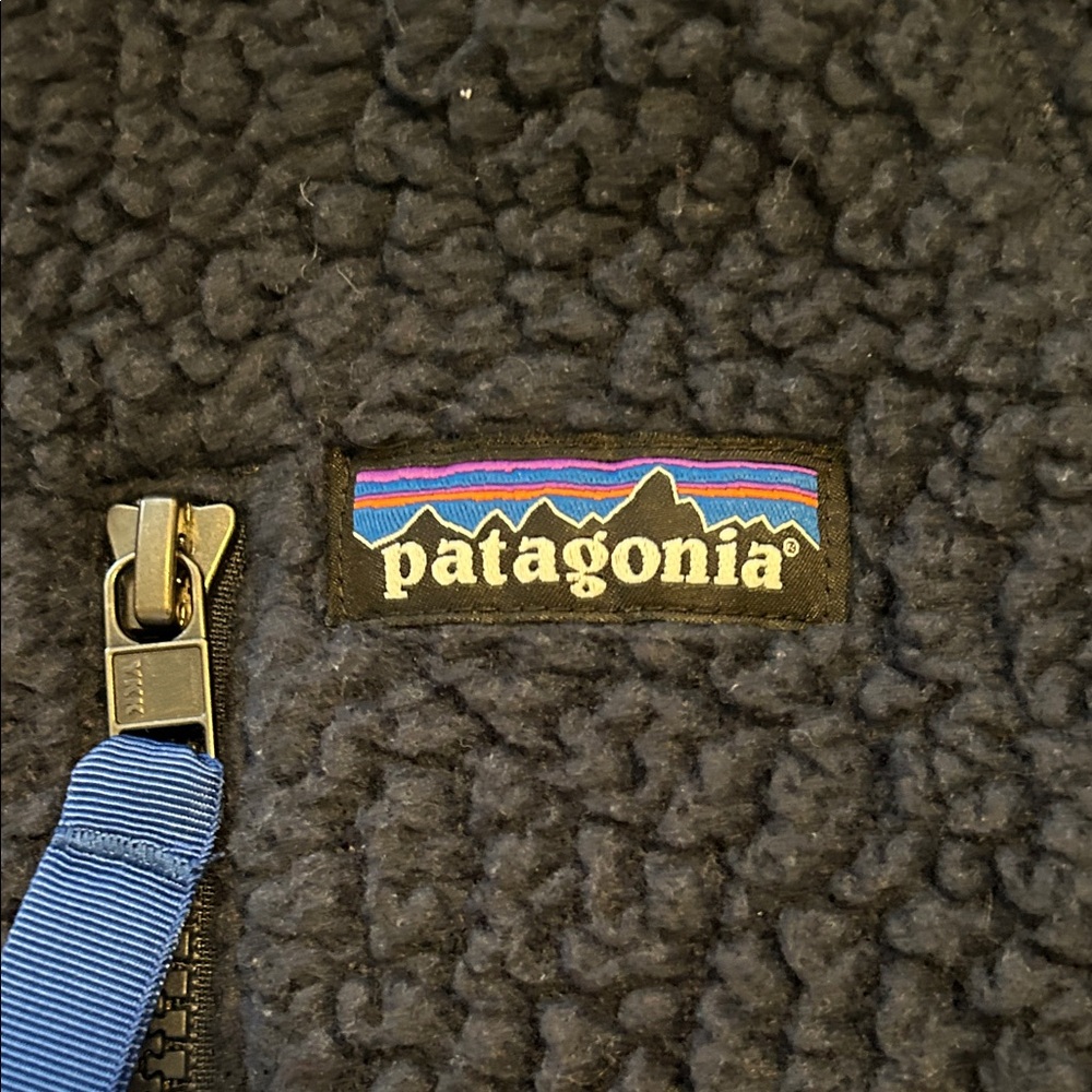 PATAGONIA small fleece jacket, navy blue